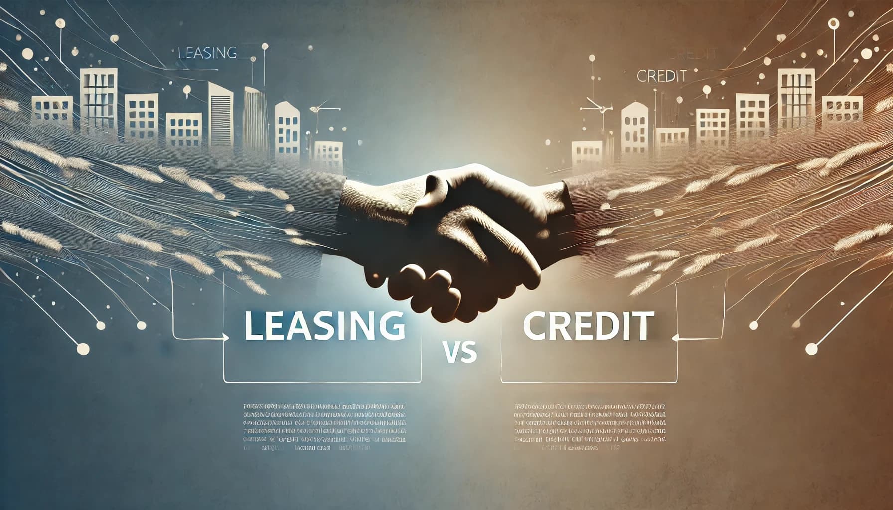 Comparative image of financial leasing and business credit